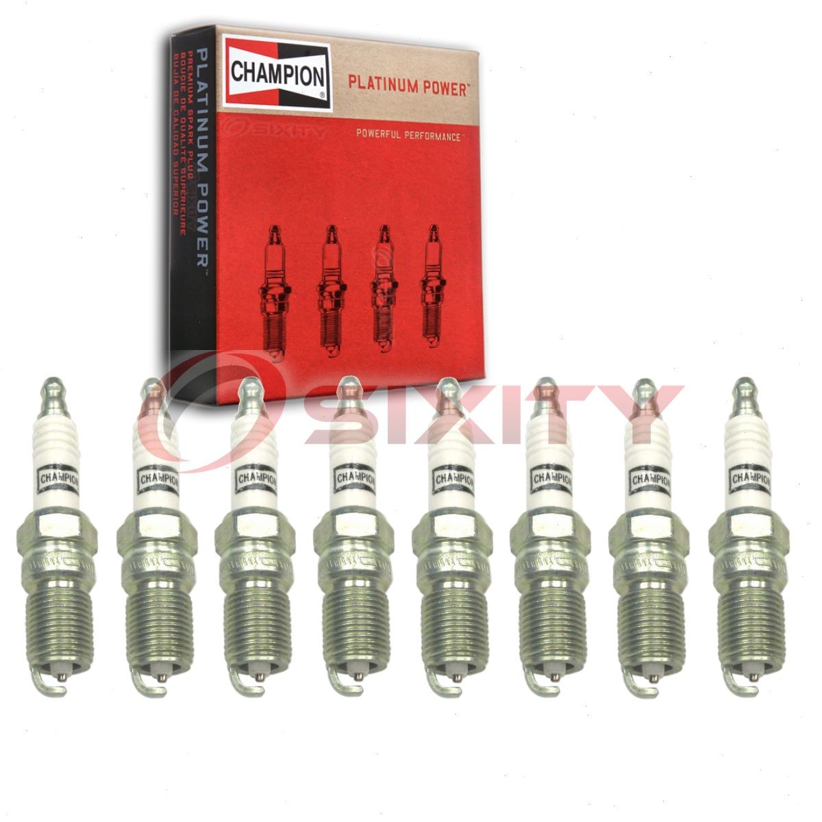 8 pc Champion Platinum Spark Plugs for 1994-1997 Ford Thunderbird 4.6L V8 mj