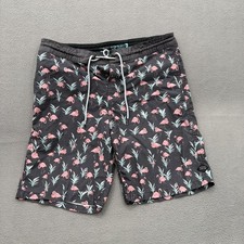 Rip Curl Lay Days Board Shorts Mens 32 Tropical Flamingo Swim Trunks Pockets