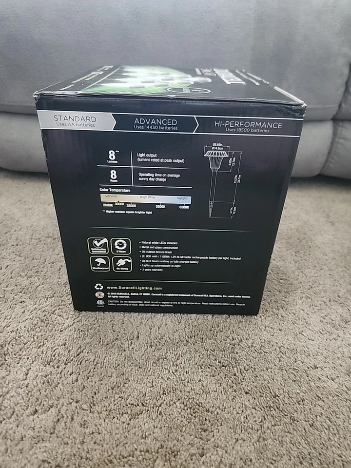 Pack De 10 Luces LED Solares Duracell Camino Nueva Caja Abierta Foto 2 de 4