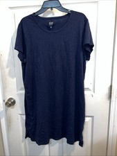 Women's Navy Blue T Shirt Dress, Short Sleeves from GAP, Size XXL