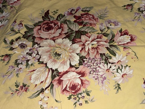 Set of 2 Ralph Lauren KING Pillow Cases Sophie Floral on Yellow ~ Very Nice! - Picture 4 of 8
