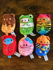 Lot of 6 Bears vs Donuts Bean Filled 4  Plushies used