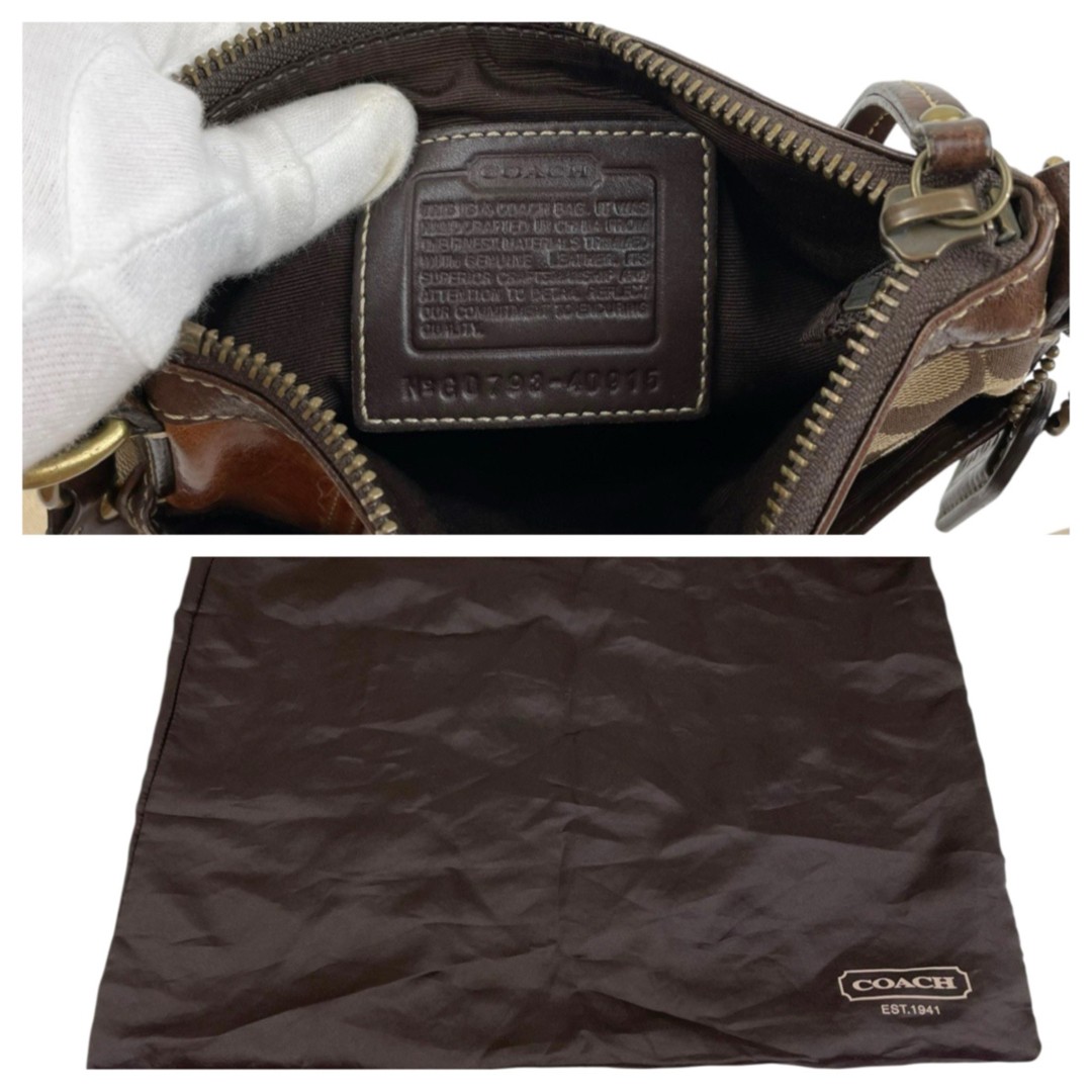 Coach Gallery Patchwork Swing Pack Shoulder H17.5… - image 9