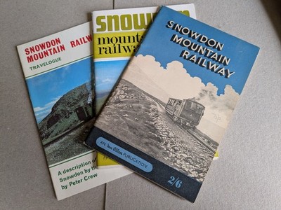 3 x Snowdon Mountain Railway Books; Morris; Ransome-Wallis; Crew