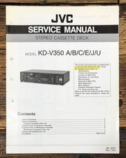 JVC KD-V350 Cassette Service Manual Original