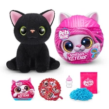 Smitten Kittens Surprise (Bombay Cat Lucky) by ZURU Nurture Play Soft Toy Unb...