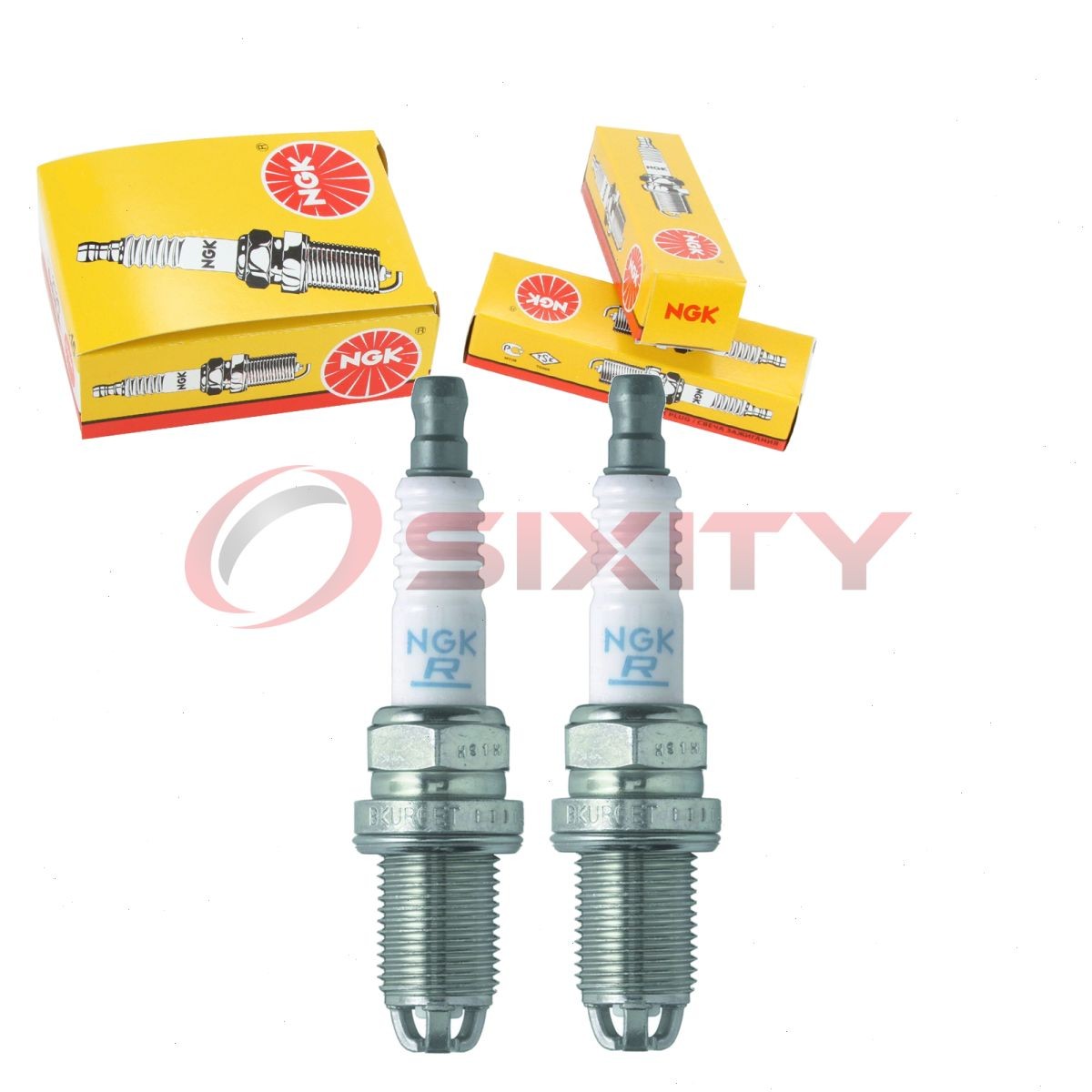 2 pc NGK 6992 BKUR6ETB Standard Spark Plugs for 46550991 0046550991 Ignition lw