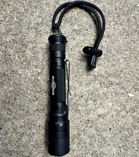 SureFire EDCL2-T LED Flashlight, Black Handheld w/ Clip & Wrist Strap, 2x CR123A