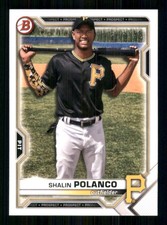 2021 Bowman Draft #BD-176 Shalin Polanco Pittsburgh Pirates 63436