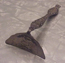 Vintage Paye & Baker Sterling Silver Nursery Rhyme Baby Food Pusher, Cock Robin