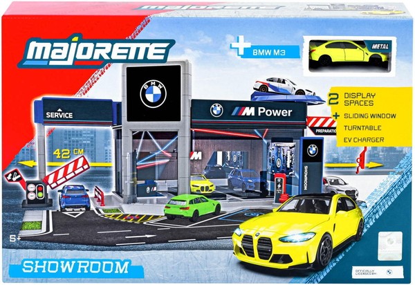 Majorette Spielwelt BMW Showroom Set + 1 BMW Fahrzeug 7,5 Cm 8502106000-image