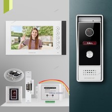 HOMSECUR 7" 4 Wire HD Video Doorphone Entry Intercom IR Camera Night Vision