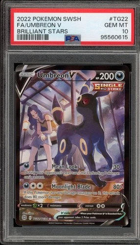 Pokemon Umbreon V Brilliant Stars Trainer Gallery Full Art #TG22 PSA 10 Gem Mint
