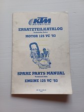 KTM MOTORE 125 VC 1993 catalogo ricambi - dati tecnici originale