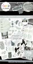 Happy Planner FUNKY ABSTRACTS 718 Pieces - BRAND NEW 30 Pages of Stickers