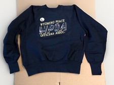VTG Wyoming Peace Officers 1970-80 Crew Sweatshirt Y2K Sz L NWT Reverse Weave