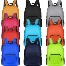 10 Pack 17" Classic Backpacks in Bulk Foldable Lightweight Back Packs Basic Clas
