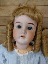 23"  Germany B4 Bisque Mystery, Precious Baby Blue Dress