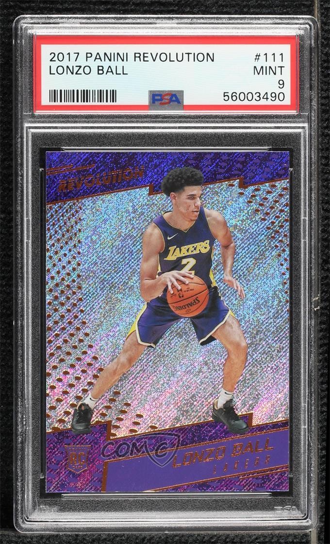 2017-18 Panini Revolution Rookies Lonzo Ball #111 PSA 9 MINT Rookie RC 11p9