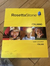 Rosetta Stone Italiano Level 1, 2, 3, 4 5 BRAND NEW