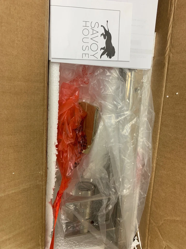 Бра настенное Savoy House 9-100-1-109 Hartford 1 лампа - полированный никель - Изображение 2 из 3