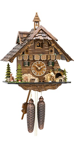 Pendule à coucou Maison de la Forêt-Noire avec bûcheron mobile e.. HO Pendule à coucou Maison de la Forêt-Noire avec bûcheron mobile e.. HO