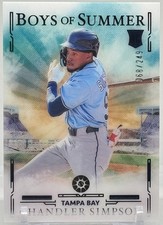 2025 Panini Boys of Summer Chandler Simpson RC Base /249 #44 Tampa Bay Rays