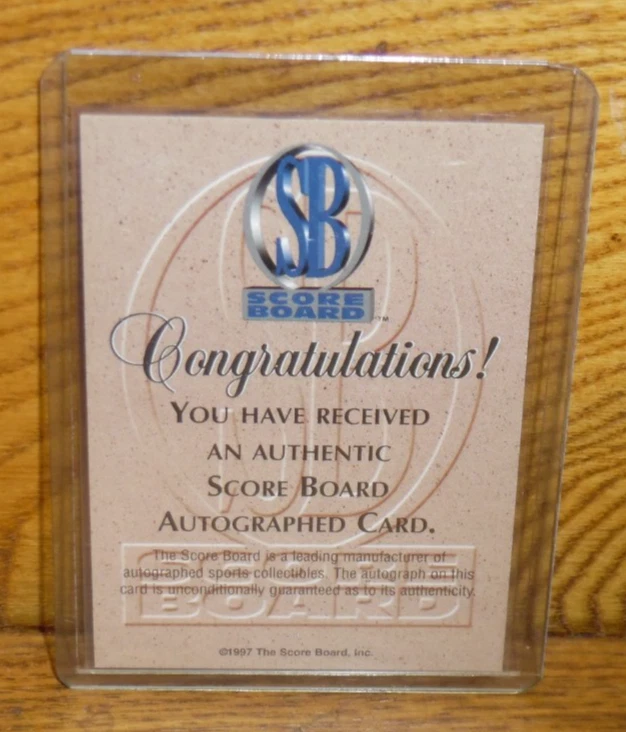 (3) Tarjetas de béisbol autografiadas de Visions Signings 1997 Helms Payton Grieve Foto 3 de 4