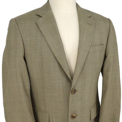Manteau de sport homme Jos A Bank 38S beige laine cachemire doublé GlenPlaid veste blazer - Photo 7/18