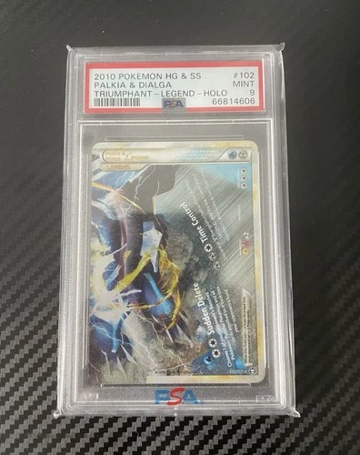 Pokemon Palkia & Dialga Legend Bottom Triumphant Holo Ultra Rare #102 PSA 9 Mint