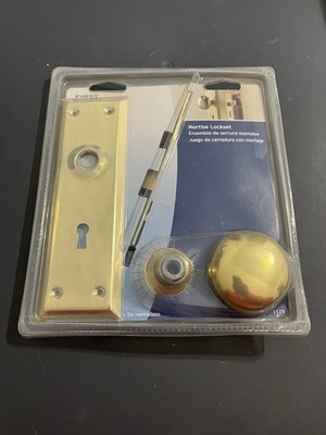First Watch 1129 Double Cylinder Brass and Steel Keyed Entry - Brass