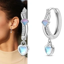 KUNSIR 925 Sterling Silver Fantasy Shell Drop Earrings for Women Jewelry Gifts