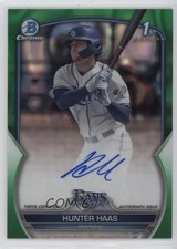 2023 Bowman Draft Green Lava Refractor 65/99 Hunter Haas #CDA-HHA Auto 1k9t