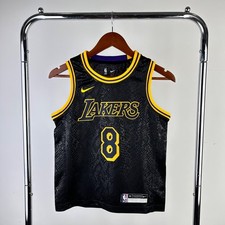NEW KOBE BRYANT 8 YOUTH XL LA LAKERS BLACK JERSEY BASKETBALL