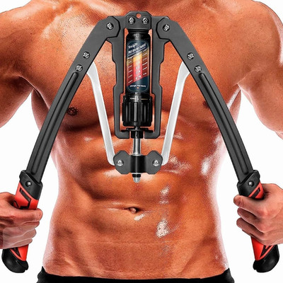 Twister Arm Exerciser Adjustable 22-440lbs Hydraulic Power Chest Red