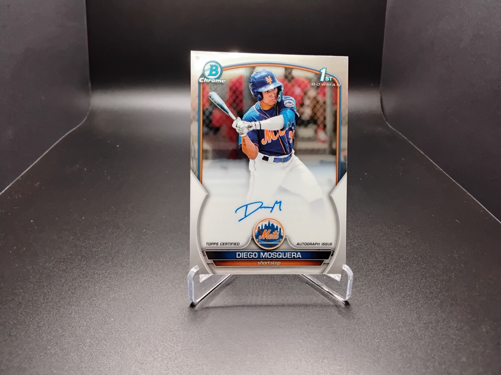 2023 Bowman Chrome #CPA-DM Diego Mosquera Chrome Prospect Autographs