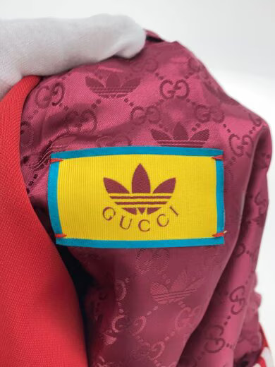 GUCCI Jacket/ Size 52/ Polyester/ Red/ Solid Colo… - image 3
