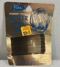 VTG Rubber Tipped Patti Roller Pins Original Card Soft Tip 15 Of 18 Pins