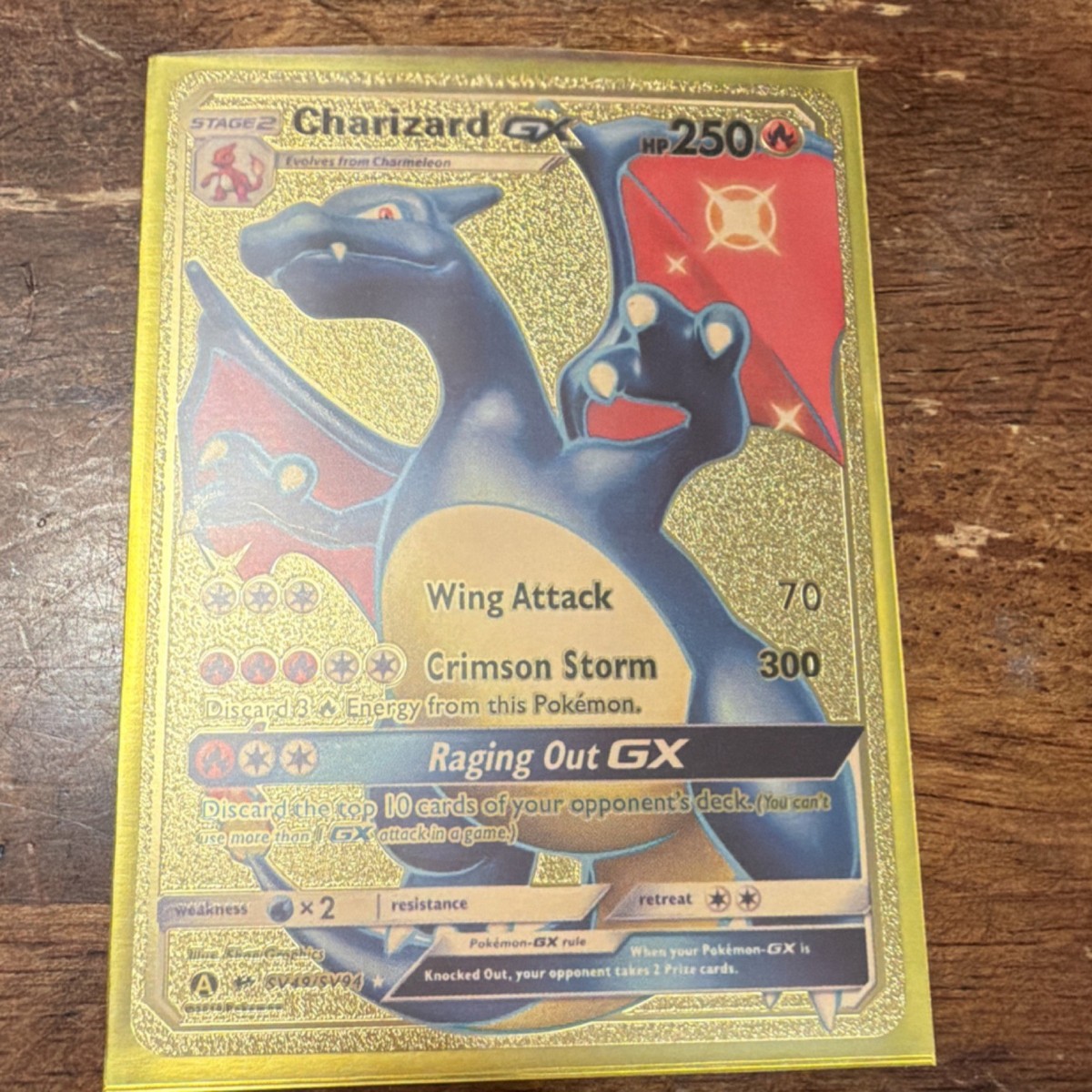 Pokémon Charizard GX SV49/SV94 Shiny Holo Rare Hidden Fates 250HP