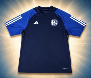Adidas FC Schalke 04 maglia pre match originale jersey 2023 2024 taglia L