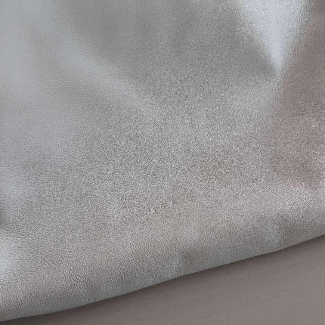 Agnes B White Drawstring Backpack Excellent - image 5