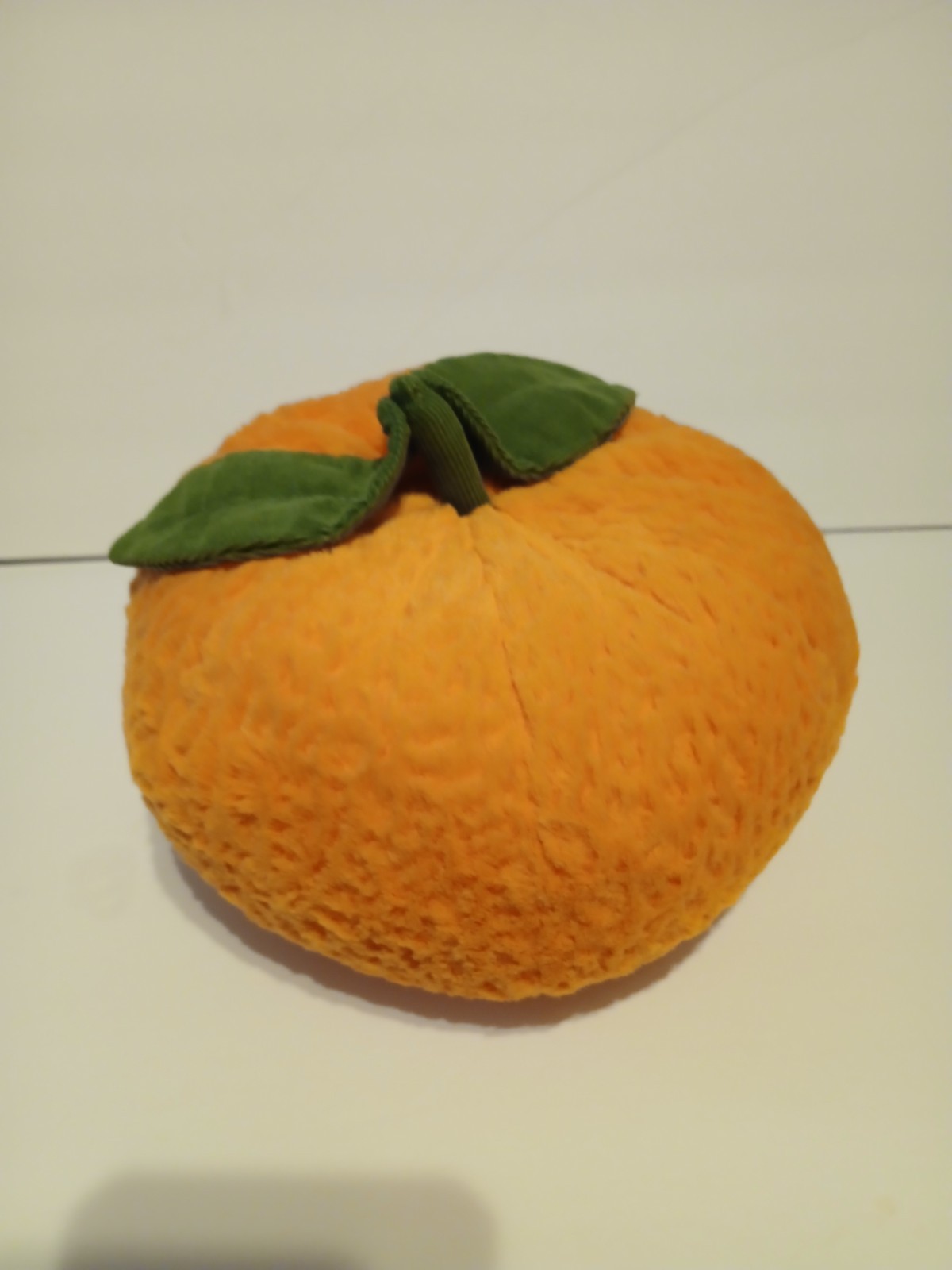 Jellycat Clementine Orange Plush Amuseables Shelf Sitter Green Leaf 