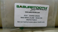 SABURRTOOTH 3S14 3mm Shank Sphere, 1/4" Head, Coarse – Green