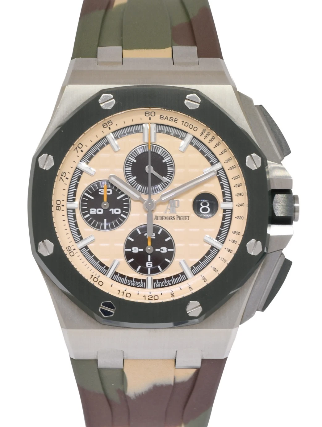 Audemars Piguet — Audemars Piguet Royal Oak Offshore Steel Ceramic Beige 44mm Watch B/P 26400SO