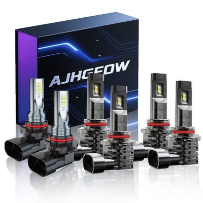 For Dodge Avenger SXT SE Sedan 2.4L 2.7L 2008-2009 LED Headlight Fog Light Bulbs