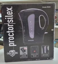 NEW Proctor Silex Electric Cordless Kettle 1.7L 1500W Auto Shutoff