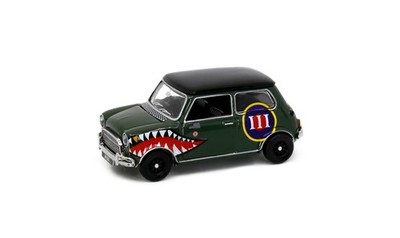 Tiny City 1/50 Mini Cooper Art Shark Diecast Miniature Car HYP00003 Door Open