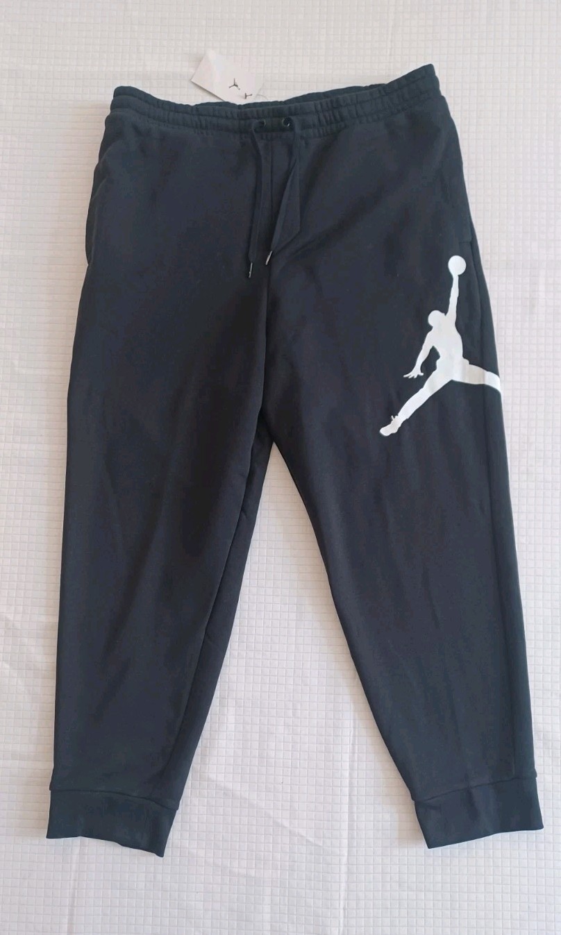 NEW MEN’S NIKE AIR JORDAN FLIGHT MVP FLEECE SWEATSUIT- GREEN/BLACK- SIZE 2XL image 10