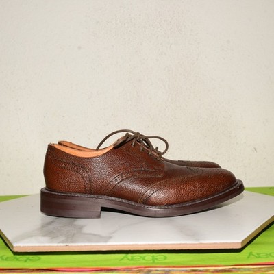 Solovair NPS Walnut Brown Grain Gibson Brogue Shoe Men UK 7.5 / US 8.5