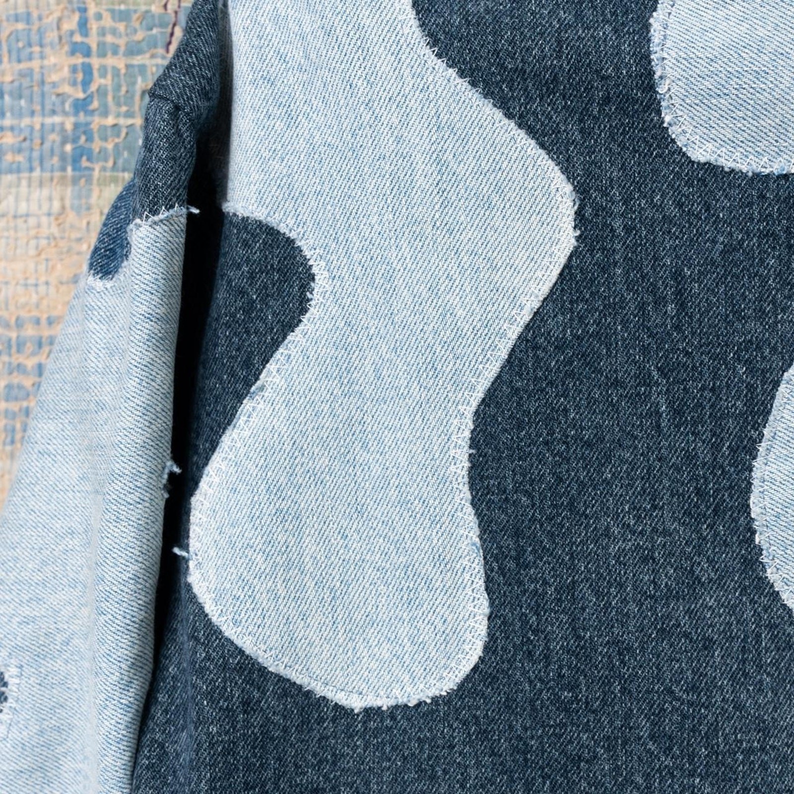 Custom upcycled patchwork denim jacket - image 6